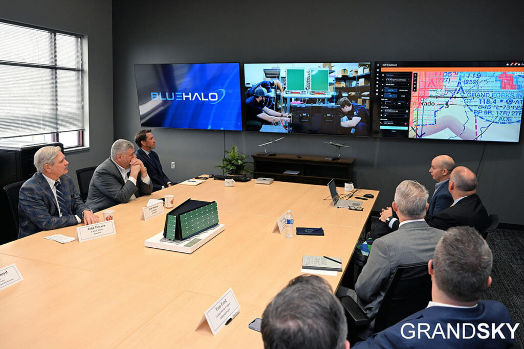 BlueHalo and GrandSKY Partner