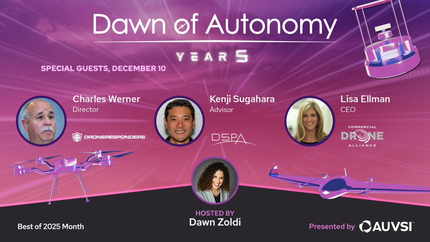 DRONERESPONDERS Charles Werner, DSPA Kenji Sugahara, CDA Lisa Ellman | Dawn of Autonomy | Episode 101