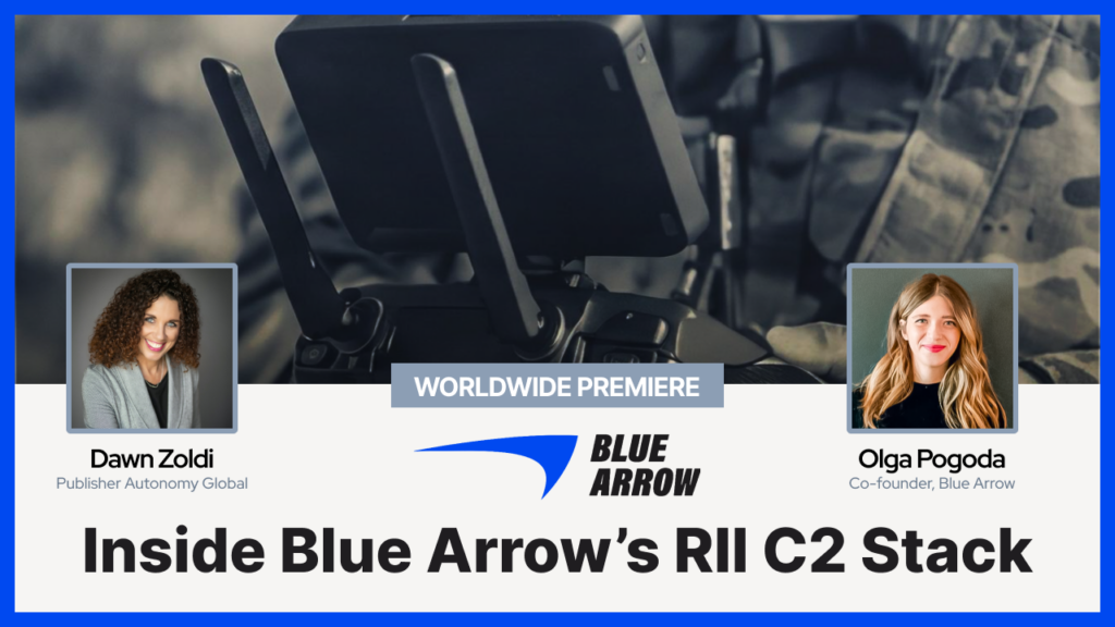 Worldwide Premiere banner with headshots of Dawn Zoldi and Olga Pogoda, Blue Arrow logo, and article title.