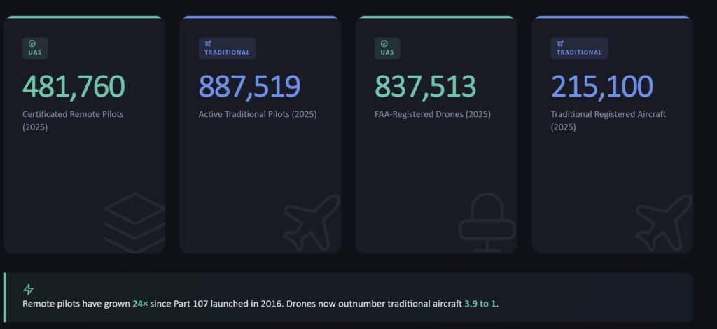 Juan Plaza; Data Credit: FAA Pilot Statistics Juan Plaza; Data Credit: FAA Pilot Statistics