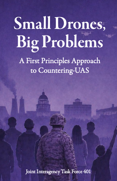 Cover image for the DoW’s new counter-UAS handbook. Cover image for the DoW’s new counter-UAS handbook.