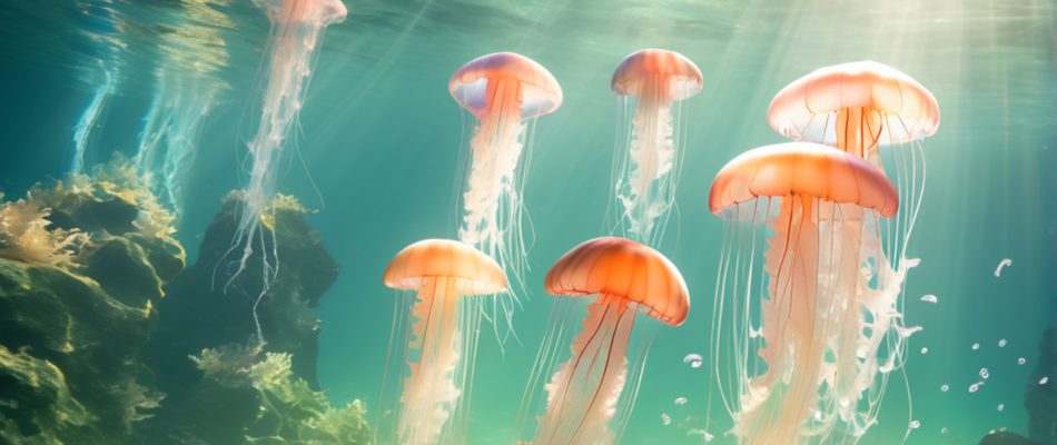 Drone swarms now mimic jellyfish with a "mother drone" as the head and smaller autonomous drones that trail behind like coordinated tentacles.