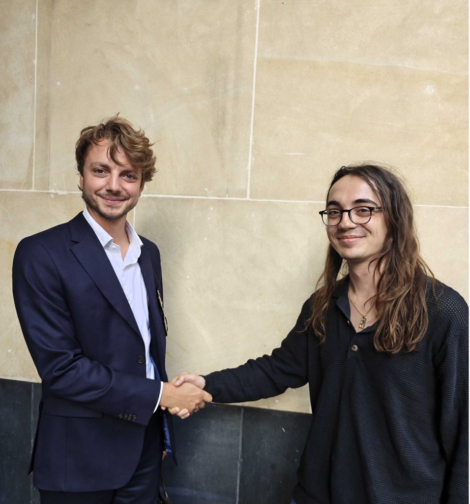 Hugues Chopard (SIRIUS Space) and Guillaume Brault (Tumbleweed) at WSBW 2026 in Paris
