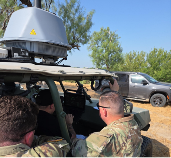 U.S. military personnel receive operator training on DroneSentry-X Mk2 following installation on Infantry Squad Vehicles under the JIATF-401 program.